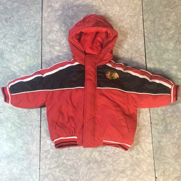 Reversible Blackhawks Baby Winter Jacket - Picture 1 of 5